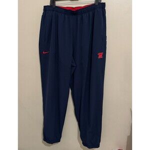 Nike Ole Miss Rebels Football Team Issue Travel Track Sweat Pants Men's 2XL NCAA